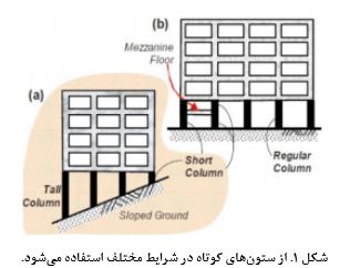 اثر ستون کوتاه در ساختمان‌ های چند طبقه
