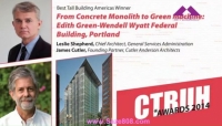 CTBUH 13th Annual Awards -  Best Tall Building Americas- Concrete Monolith to Green Machine- Edith Green-Wendell Wyatt Federal Building Leslie Shepherd & James Cutler, EGWW Federal Building CTBUH 13th Annual Awards -  Best Tall Building Americas- Concrete Monolith to Green Machine- Edith Green-Wendell Wyatt Federal Building Leslie Shepherd & James Cutler, EGWW Federal Building