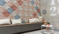Note Design creates bulging weave-effect tiles for Kaza Concrete Note Design creates bulging weave-effect tiles for Kaza Concrete