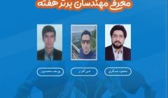 معرفی مهندسان برتر هفته (۲۹ شهریور تا ۴ مهر ۹۹) معرفی مهندسان برتر هفته (۲۹ شهریور تا ۴ مهر ۹۹)