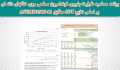 برنامه محاسبه ظرفیت باربری فونداسیون سطحی روی خاکهای دانه ای بر اساس نتایج SPT مطابق ASTMD1586-11 برنامه محاسبه ظرفیت باربری فونداسیون سطحی روی خاکهای دانه ای بر اساس نتایج SPT مطابق ASTMD1586-11