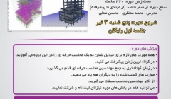 شروع دوره دوره محاسبات، طراحی و تهیه نقشه ساختمان های فولادی و بتنی ETABS 2015 – SAFE 2014 ، جلسه اول پنجشنبه 3 تیر شروع دوره دوره محاسبات، طراحی و تهیه نقشه ساختمان های فولادی و بتنی ETABS 2015 – SAFE 2014 ، جلسه اول پنجشنبه 3 تیر