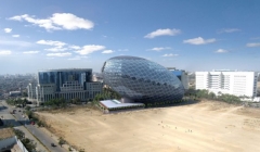 ساختمان اداری تخم مرغی  شکل سازگار با طبیعت   Egg Office Building