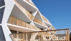 Zig-zagging balconies