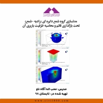 مدلسازی گروه شمع دایره ای (رادیه-شمع) تحت بار گذاری قائم  محاسبه ظرفیت باربری آن