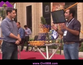 بازدید از غرفه شرکت فضا سازه متخصص در طراحی، ساخت و اجرای سازه های فضاکار در شانزدهمین نمایشگاه بین المللی صنعت ساختمان