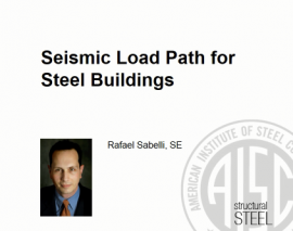 مسیر بارهای لرزهای در ساختمانهای فولادی مسیر بارهای لرزهای در ساختمانهای فولادی