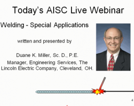 جوشکاری - کاربردهای خاص جوشکاری - کاربردهای خاص