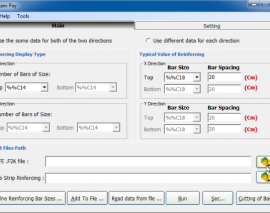 ترسیم نقشه های اجرایی فونداسیون با نرم افزار رسام پی بدون استفاده از گزینه گروه بندی خودکار آرماتورها ومدیریت نوارهای طراحی