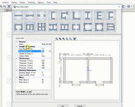 ترسیم ساده دیوارهای برشی با شکل های آماده در ETABS2015