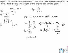 محاسبه وزن مخصوص خشک خاک محاسبه وزن مخصوص خشک خاک