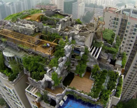 ساخت یک عمارت مخفی بر فراز یک آسمان خراش ساخت یک عمارت مخفی بر فراز یک آسمان خراش