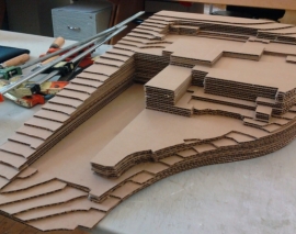 ساخت ماکت توپوگرافی: ویلایی روی شیب