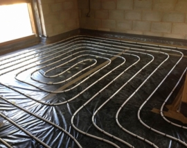 نصب و اجرای لوله های گرمایش از کف و استفاده از فوم بتن کف سازی نصب و اجرای لوله های گرمایش از کف و استفاده از فوم بتن کف سازی