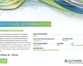 قسمتی از فیلم وبینار رایگان تکنیک های دریافت Autodesk Certificate