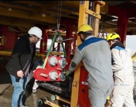 مراحل نصب میراگرهای اصطکاکی دورانی بیمارستان آتیه ۲ مراحل نصب میراگرهای اصطکاکی دورانی بیمارستان آتیه ۲