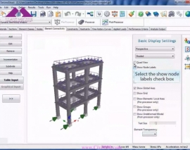 آموزش SeismoStruct بخش OpenGL setttings