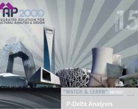 آموزش SAP2000 بخش 05 P-Delta Analysis