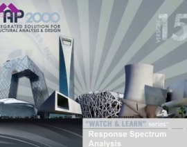آموزش SAP2000 بخش 10 Response Spectrum Analysis
