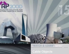 آموزش SAP2000 بخش 16 Cable Objects