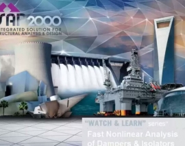 آموزش SAP2000 بخش 29 Fast nonlinear analysis of dampers and isolators