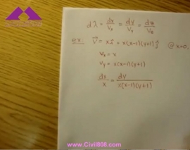 آمادگی آزمون بین المللی FE و PE بخش fluid mechanics کتاب munson & young & okiishi & قسمت مکانیک سیالات - 07 - معادله خط جریان، مثال 1 آمادگی آزمون بین المللی FE و PE بخش fluid mechanics کتاب munson & young & okiishi & قسمت مکانیک سیالات - 07 - معادله خط جریان، مثال 1