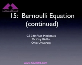 آمادگی آزمون بین المللی FE و PE بخش fluid mechanics دانشگاه Ohio University استاد Riefler قسمت Bernoullli Equation3 مکانیک سیالا آمادگی آزمون بین المللی FE و PE بخش fluid mechanics دانشگاه Ohio University استاد Riefler قسمت Bernoullli Equation3 مکانیک سیالا