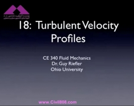 آمادگی آزمون بین المللی FE و PE بخش fluid mechanics دانشگاه Ohio University استاد Riefler قسمت Turbulent Velocity Profiles مکانی آمادگی آزمون بین المللی FE و PE بخش fluid mechanics دانشگاه Ohio University استاد Riefler قسمت Turbulent Velocity Profiles مکانی