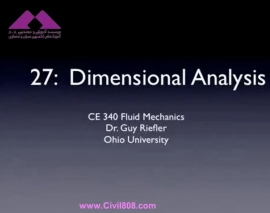 آمادگی آزمون بین المللی FE و PE بخش fluid mechanics دانشگاه Ohio University استاد Riefler قسمت Dimentional Analysis مکانیک سیالا آمادگی آزمون بین المللی FE و PE بخش fluid mechanics دانشگاه Ohio University استاد Riefler قسمت Dimentional Analysis مکانیک سیالا
