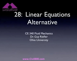 آمادگی آزمون بین المللی FE و PE بخش fluid mechanics دانشگاه Ohio University استاد Riefler قسمت Linear Equation Alternative مکانیک سیالات 28 - روش معادلات خطی در آنالیز ابعادی آمادگی آزمون بین المللی FE و PE بخش fluid mechanics دانشگاه Ohio University استاد Riefler قسمت Linear Equation Alternative مکانیک سیالات 28 - روش معادلات خطی در آنالیز ابعادی