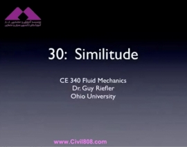 آمادگی آزمون بین المللی FE و PE بخش fluid mechanics دانشگاه Ohio University استاد Riefler قسمت Similitude مکانیک سیالات 30 - تشابه در آنالیز ابعادی آمادگی آزمون بین المللی FE و PE بخش fluid mechanics دانشگاه Ohio University استاد Riefler قسمت Similitude مکانیک سیالات 30 - تشابه در آنالیز ابعادی