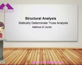 آمادگی آزمون بین المللی FE و PE سری Dr. Structure بخش SA04- Truss Analysis- Method of Joints