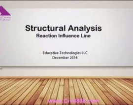 آمادگی آزمون بین المللی FE و PE سری Dr. Structure بخش SA16- Reaction Influence Line