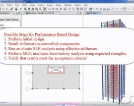 ترجمه و تفسیر فیلم ETABS_-_21_Performance_Based_Design مثال طراحی عملکردی با ETABS  قسمت دوم