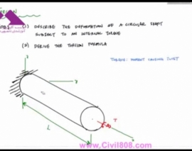 آمادگی آزمون بین المللی FE و PE سری structure free بخش آمادگی آزمون بین المللی FE و PE سری structure free بخش Torsion Formula - Mechanics of Materials