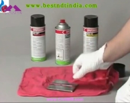 انجام آزمون غیرمخرب ماده نافذ جوشکاری (PT NDE) انجام آزمون غیرمخرب ماده نافذ جوشکاری (PT NDE)