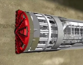 انیمیشن نحوه حفاری دستگاه TBM و پنل های بتنی پیش ساخته همزمان با لاینینگ انیمیشن نحوه حفاری دستگاه TBM و پنل های بتنی پیش ساخته همزمان با لاینینگ