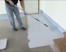 اجرای روکش ملات اپوکسی برای محافظت از کف گاراژ و کف خانه ها اجرای روکش ملات اپوکسی برای محافظت از کف گاراژ و کف خانه ها