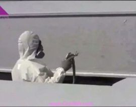 دستگاه XM-PFP Plural-Component Sprayer مورد استفاده برای اسپری کردن مایع ضد حریق بر روی سازه های فولادی به روش Airless دستگاه XM-PFP Plural-Component Sprayer مورد استفاده برای اسپری کردن مایع ضد حریق بر روی سازه های فولادی به روش Airless