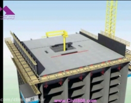 انیمیشن اجرای ساختمان بتنی بلند به طرز مکانیزه با تکنیک ترکیبی قالب تونلی و قالب های لغزنده انیمیشن اجرای ساختمان بتنی بلند به طرز مکانیزه با تکنیک ترکیبی قالب تونلی و قالب های لغزنده