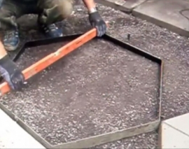 اجرای موزاییک 6 ضلعی با قالب بتن در جاریز برای کفسازی پیاده رو ها اجرای موزاییک 6 ضلعی با قالب بتن در جاریز برای کفسازی پیاده رو ها