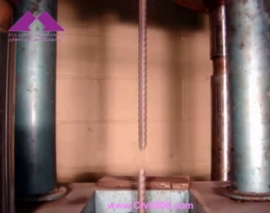 آزمایش تست کششی میلگرد و پدیده (necking) یا باریک شدگی آزمایش تست کششی میلگرد و پدیده (necking) یا باریک شدگی