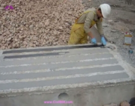 نصب و اجرای نوارهای CFRP برای مقاوم سازی پی (شالوده) یک ساختمان بتنی نصب و اجرای نوارهای CFRP برای مقاوم سازی پی (شالوده) یک ساختمان بتنی