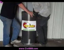 مقاوم سازی ستون فولادی یک سوله با گروت مقاوم و قالب شرکت PileMedic