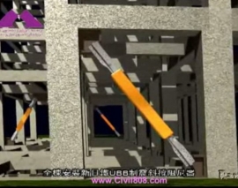 کلیپ استفاده و عملکرد میراگر بادبند کمانش تاب یا BRB در ژاپن به همراه انیمیشن رفتار سیکلی آنها ر ساختمان