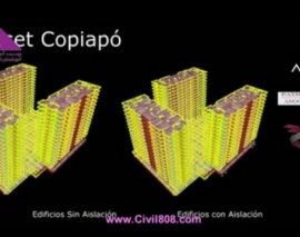 مقایسه دو مجتمع مسکونی20 طبقه مدل شده در ETABS با و بدون جداساز لرزه ای تحت آنالیز تاریخچه زمانی مقایسه دو مجتمع مسکونی20 طبقه مدل شده در ETABS با و بدون جداساز لرزه ای تحت آنالیز تاریخچه زمانی