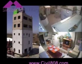 آزمایش میز لرزان ساختمان بتنی 5 طبقه جهت رصد خسارات غیر سازه ای در san diego توسط NEES در سال 2012