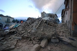 تصاویر زلزله ویرانگر  در مرکز ایتالیا در تاریخ 24 agosto 2016