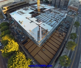 پروژه ساختمانی برج دادگاه ایالتی لس آنجلس (اسکلت فلزی) همراه با سیستم مهاربند جانبی BRB بخش اول