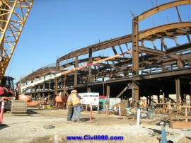 پروژه ساخت گذرگاه و آشیانه با اسکلت فولادی LAX - Tom Bradley West Concourse and International Terminal